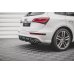 Накладки сплиттеры боковые на задний бампер на Audi SQ5 8R рестайл